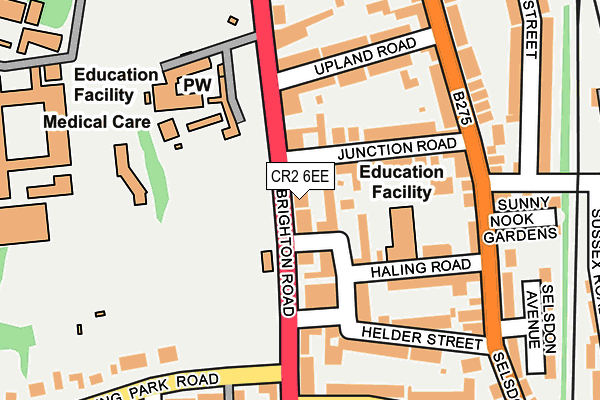 CR2 6EE map - OS OpenMap – Local (Ordnance Survey)