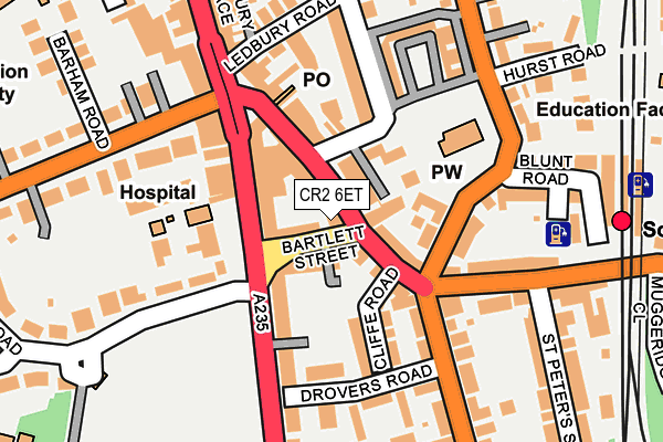 CR2 6ET map - OS OpenMap – Local (Ordnance Survey)