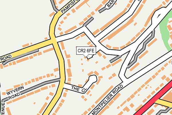 CR2 6FE map - OS OpenMap – Local (Ordnance Survey)