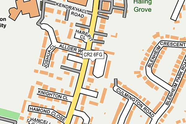 CR2 6FG map - OS OpenMap – Local (Ordnance Survey)