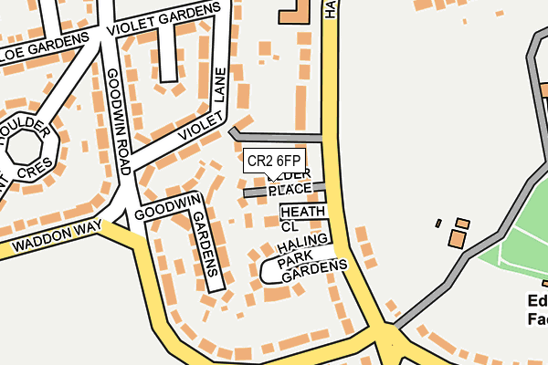 CR2 6FP map - OS OpenMap – Local (Ordnance Survey)