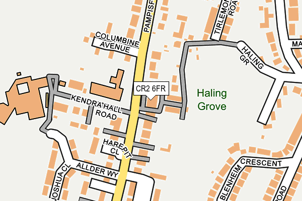 CR2 6FR map - OS OpenMap – Local (Ordnance Survey)