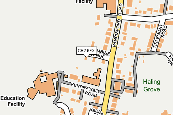 CR2 6FX map - OS OpenMap – Local (Ordnance Survey)