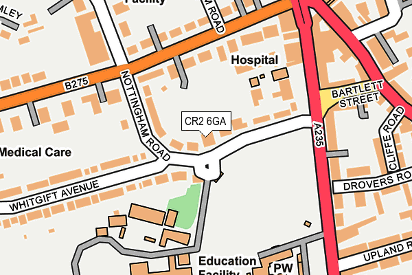 CR2 6GA map - OS OpenMap – Local (Ordnance Survey)