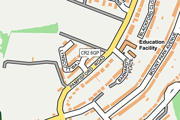 CR2 6GP map - OS OpenMap – Local (Ordnance Survey)