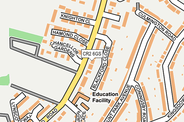 CR2 6GS map - OS OpenMap – Local (Ordnance Survey)