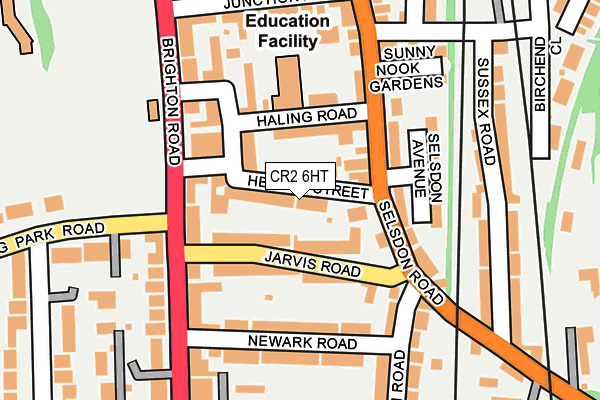 CR2 6HT map - OS OpenMap – Local (Ordnance Survey)