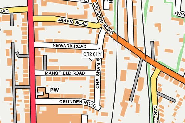 CR2 6HY map - OS OpenMap – Local (Ordnance Survey)