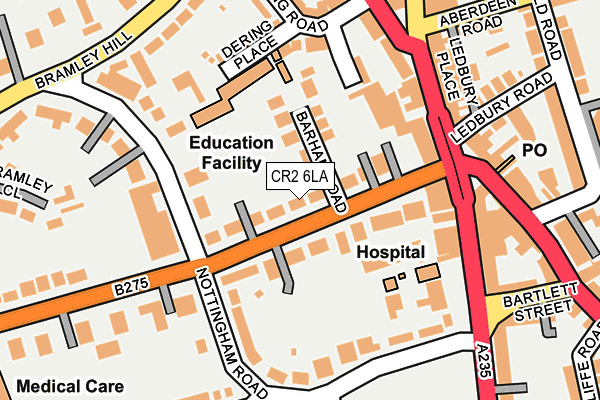 CR2 6LA map - OS OpenMap – Local (Ordnance Survey)