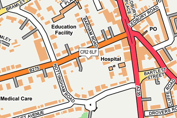 CR2 6LF map - OS OpenMap – Local (Ordnance Survey)