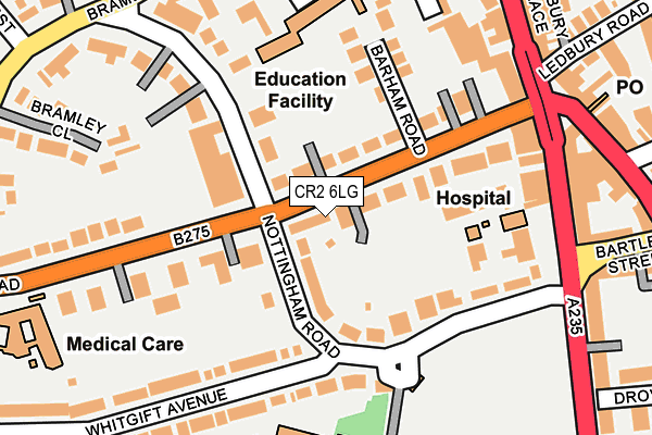 CR2 6LG map - OS OpenMap – Local (Ordnance Survey)