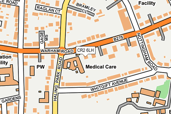 CR2 6LH map - OS OpenMap – Local (Ordnance Survey)