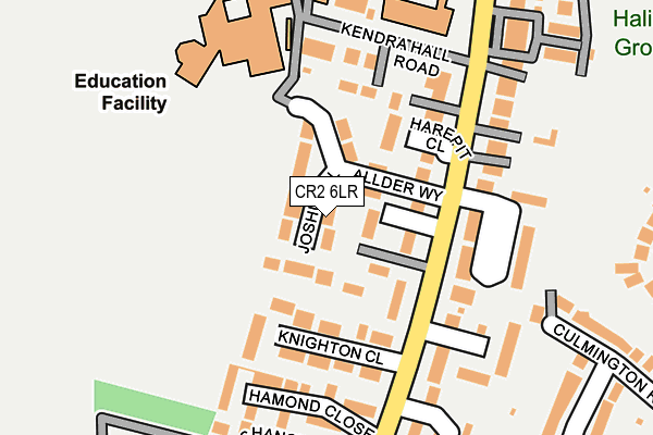 CR2 6LR map - OS OpenMap – Local (Ordnance Survey)