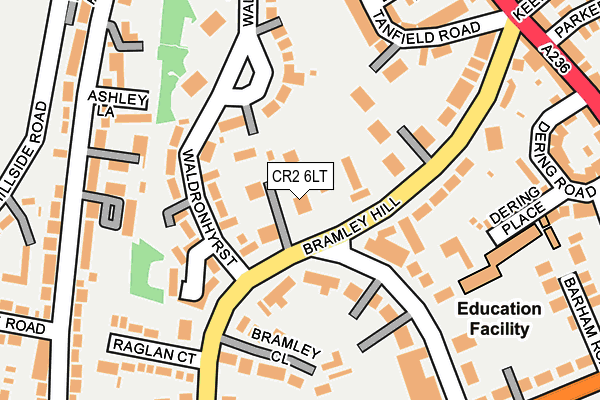 CR2 6LT map - OS OpenMap – Local (Ordnance Survey)