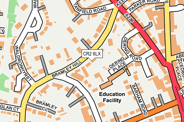 CR2 6LX map - OS OpenMap – Local (Ordnance Survey)