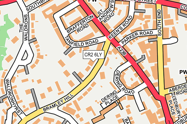 CR2 6LY map - OS OpenMap – Local (Ordnance Survey)