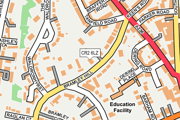 CR2 6LZ map - OS OpenMap – Local (Ordnance Survey)