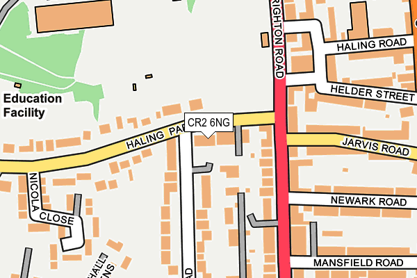 CR2 6NG map - OS OpenMap – Local (Ordnance Survey)