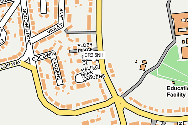 CR2 6NH map - OS OpenMap – Local (Ordnance Survey)