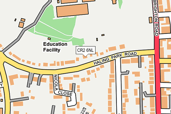 CR2 6NL map - OS OpenMap – Local (Ordnance Survey)