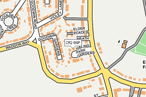 CR2 6NP map - OS OpenMap – Local (Ordnance Survey)