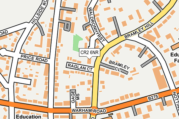 CR2 6NR map - OS OpenMap – Local (Ordnance Survey)