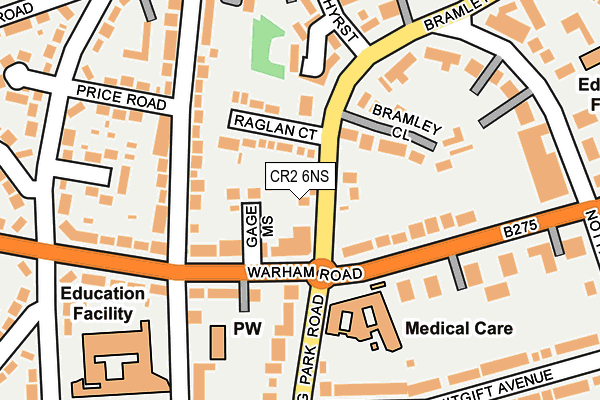 CR2 6NS map - OS OpenMap – Local (Ordnance Survey)