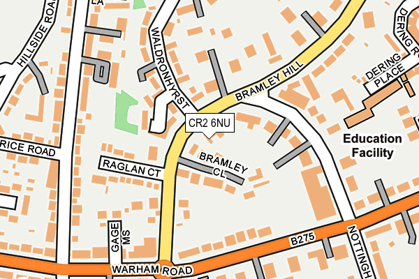 CR2 6NU map - OS OpenMap – Local (Ordnance Survey)