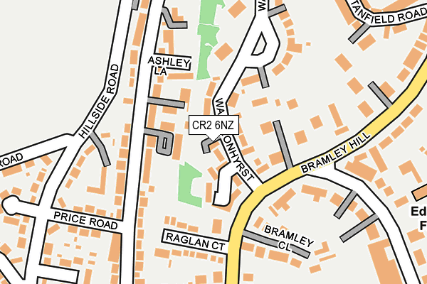 CR2 6NZ map - OS OpenMap – Local (Ordnance Survey)