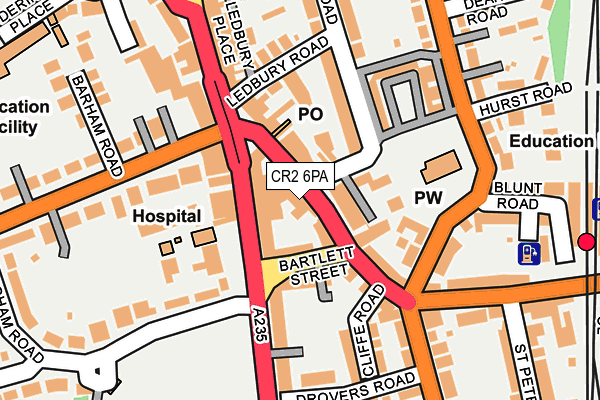 CR2 6PA map - OS OpenMap – Local (Ordnance Survey)