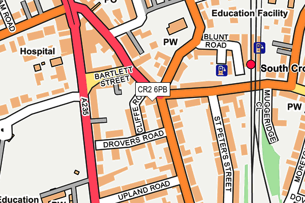 CR2 6PB map - OS OpenMap – Local (Ordnance Survey)