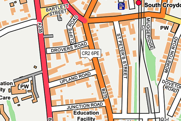 CR2 6PE map - OS OpenMap – Local (Ordnance Survey)