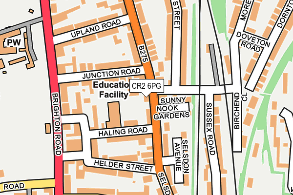 CR2 6PG map - OS OpenMap – Local (Ordnance Survey)