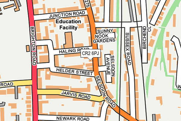 CR2 6PJ map - OS OpenMap – Local (Ordnance Survey)