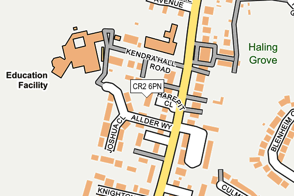 CR2 6PN map - OS OpenMap – Local (Ordnance Survey)