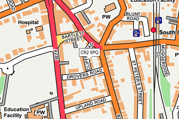 CR2 6PQ map - OS OpenMap – Local (Ordnance Survey)