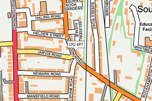 CR2 6PT map - OS OpenMap – Local (Ordnance Survey)