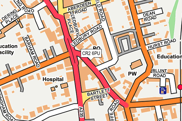 CR2 6PU map - OS OpenMap – Local (Ordnance Survey)