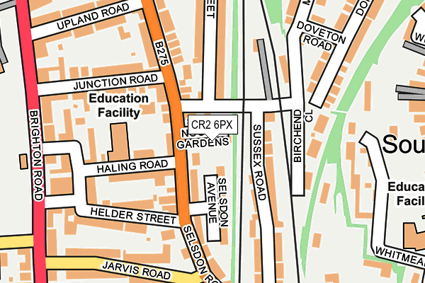 CR2 6PX map - OS OpenMap – Local (Ordnance Survey)