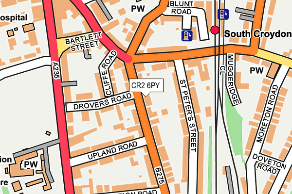 CR2 6PY map - OS OpenMap – Local (Ordnance Survey)