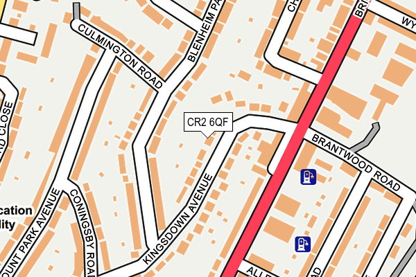 CR2 6QF map - OS OpenMap – Local (Ordnance Survey)