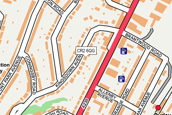 CR2 6QG map - OS OpenMap – Local (Ordnance Survey)