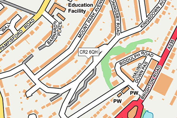 CR2 6QH map - OS OpenMap – Local (Ordnance Survey)