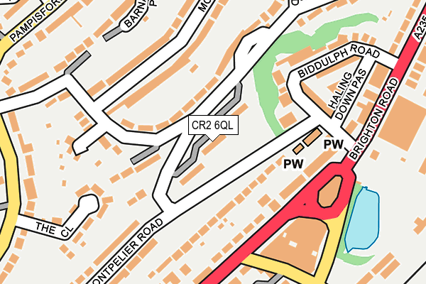 CR2 6QL map - OS OpenMap – Local (Ordnance Survey)