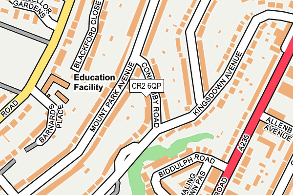 CR2 6QP map - OS OpenMap – Local (Ordnance Survey)