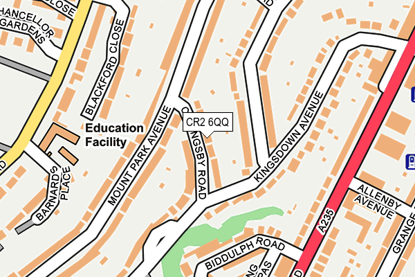 CR2 6QQ map - OS OpenMap – Local (Ordnance Survey)