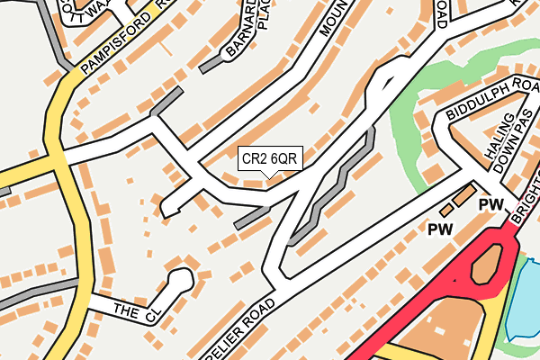 CR2 6QR map - OS OpenMap – Local (Ordnance Survey)