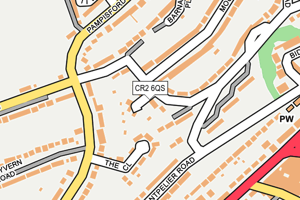 CR2 6QS map - OS OpenMap – Local (Ordnance Survey)