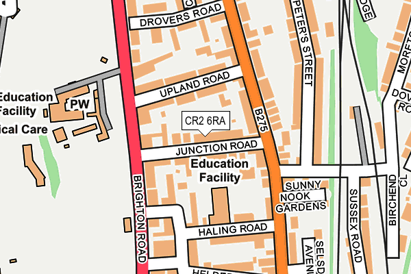 CR2 6RA map - OS OpenMap – Local (Ordnance Survey)
