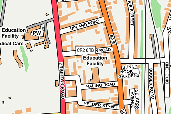 CR2 6RB map - OS OpenMap – Local (Ordnance Survey)